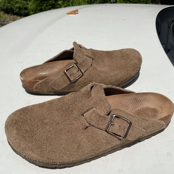 Birkenstock Shoes - Birkenstock Boston suede mules 40